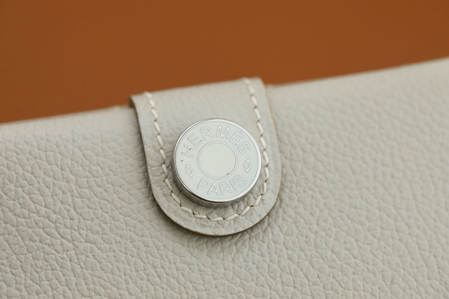 HM R.M.SCard Holder Off White Togo Leather 284482