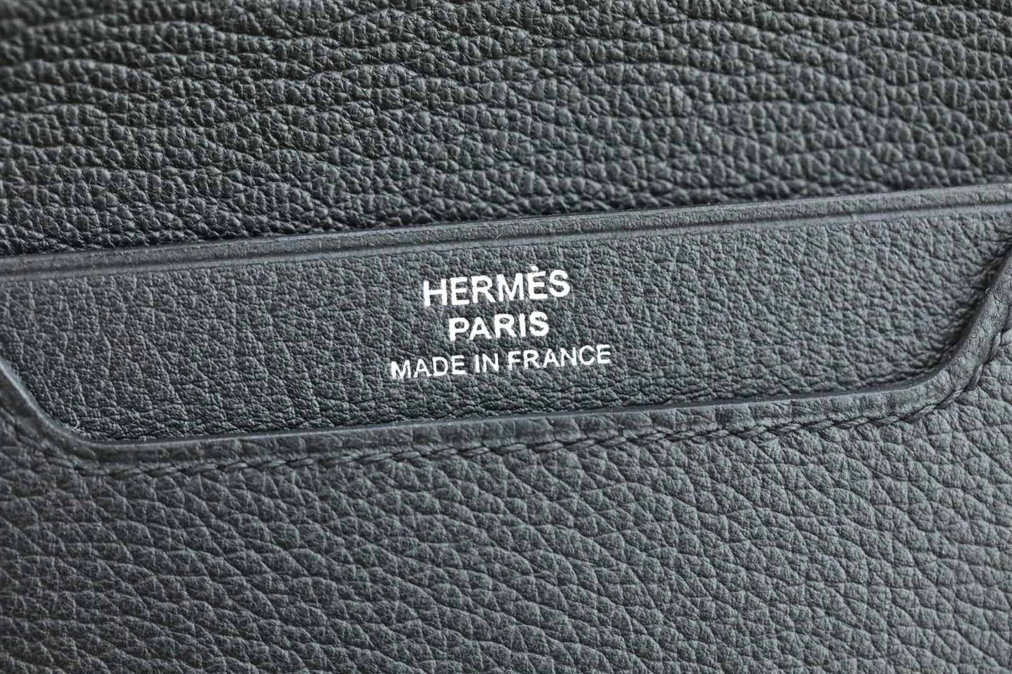 HM R.M.SCard Holder Black Togo Leather 284476