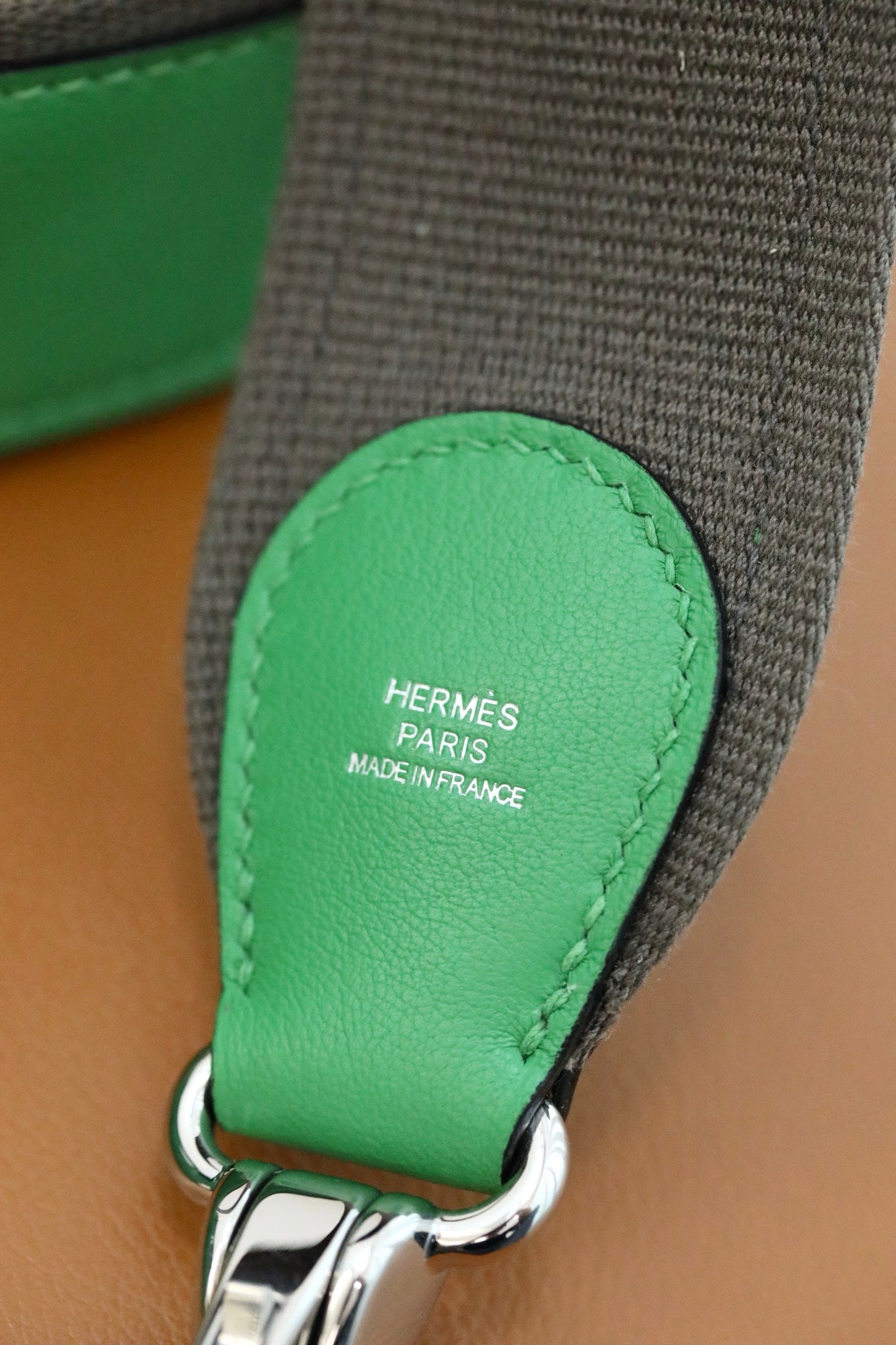 HM Berline Bag 28cm Green Calfskin 284547 (Production time: 25 days)
