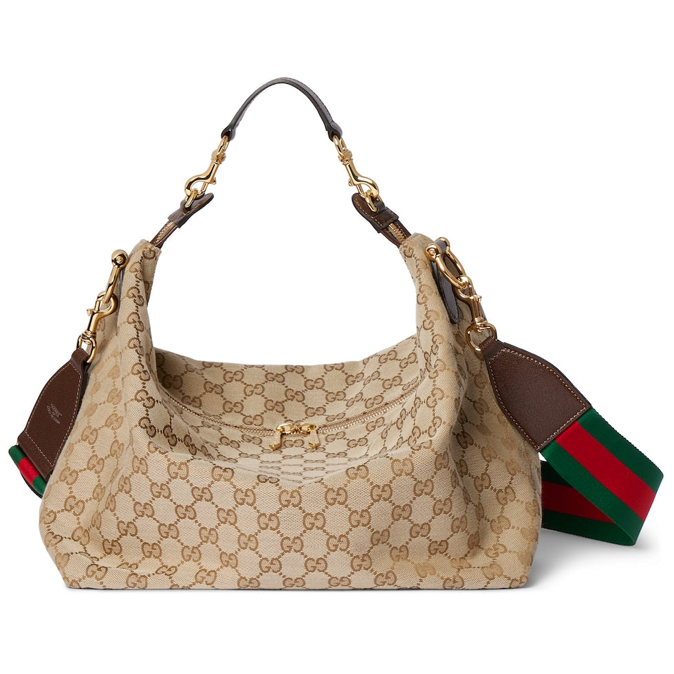 Gucci 26s Beatrix Medium Crossbody Bag Beige Canvas