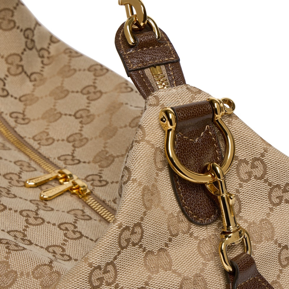 Gucci 26s Beatrix Medium Crossbody Bag Beige Canvas