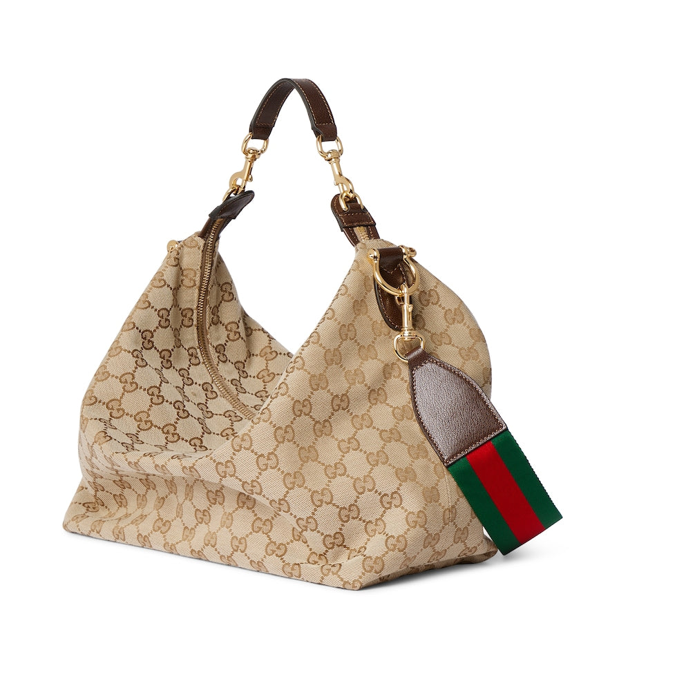 Gucci 26s Beatrix Medium Crossbody Bag Beige Canvas