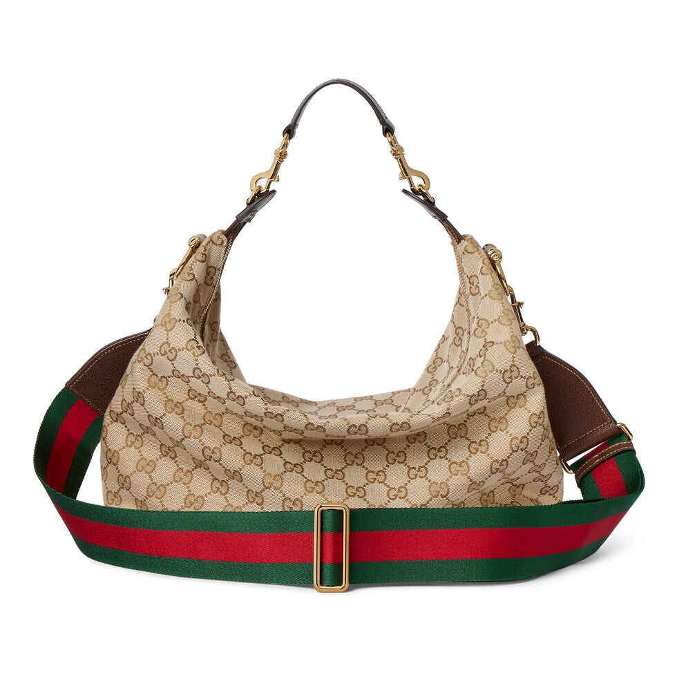 Gucci 26s Beatrix Medium Crossbody Bag Beige Canvas