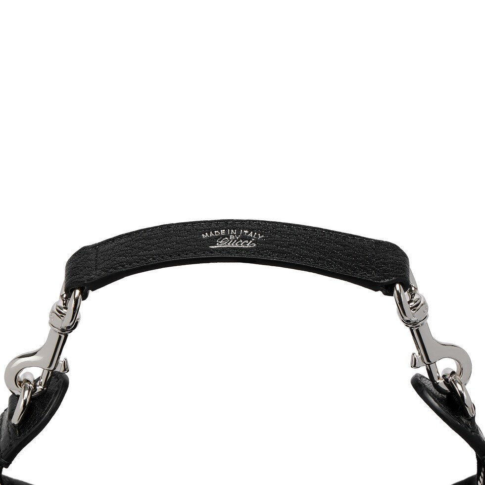 Gucci 26s Beatrix Medium Crossbody Bag Black Canvas