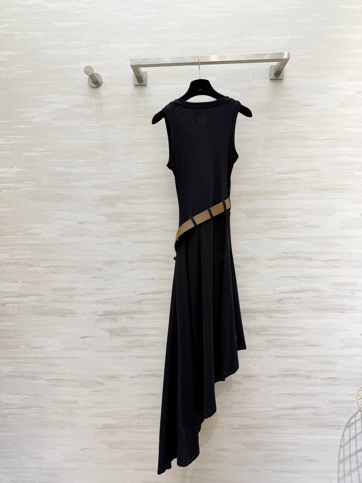 Loewe 26s Tank Dress With Belt Black Cotton 363673