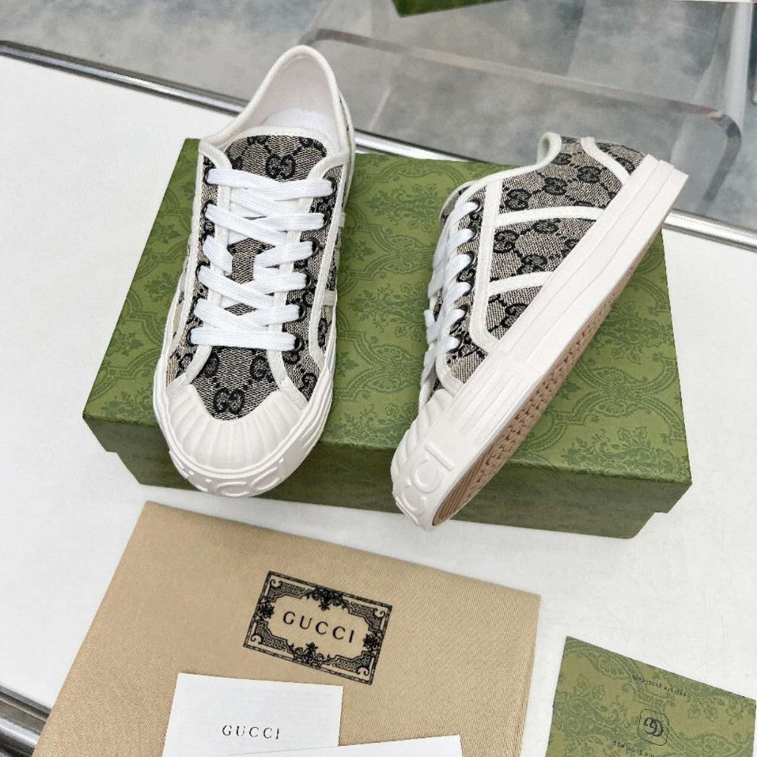 GG Chunky Sneaker 35mm Black Grey White Monogram Canvas457425