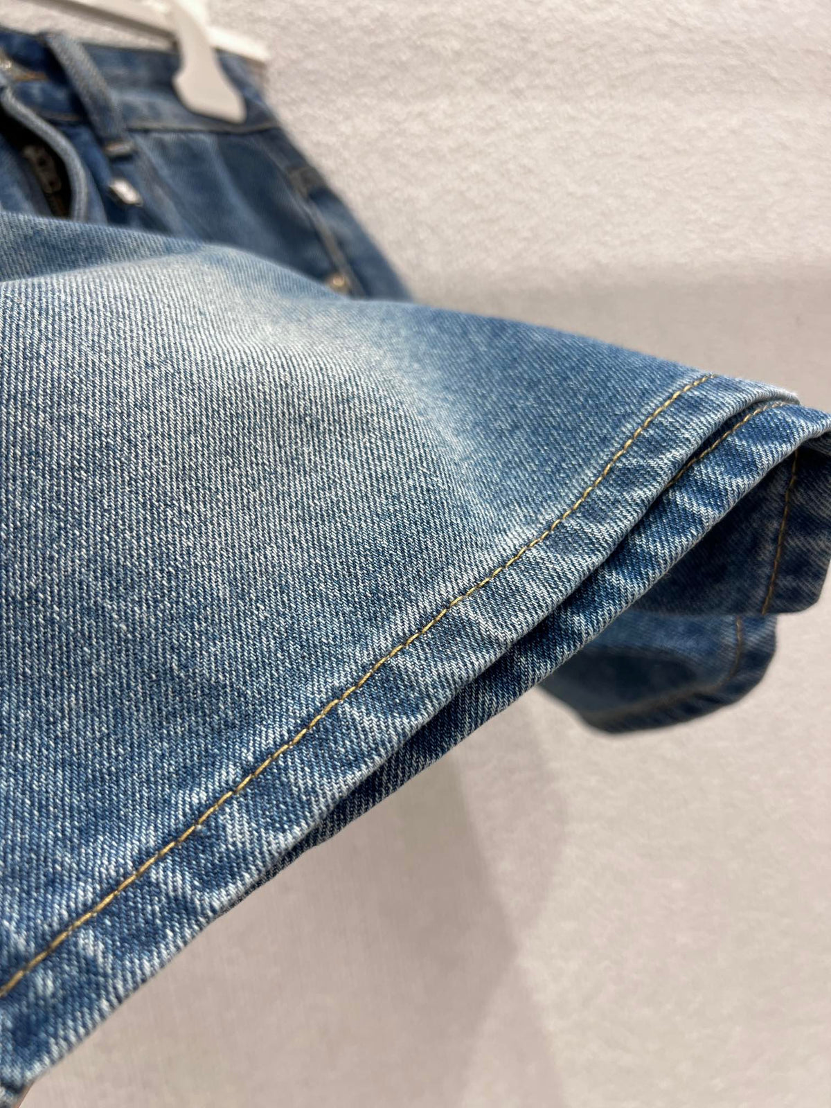 Loewe 26Ss Embroidered Denim Shorts