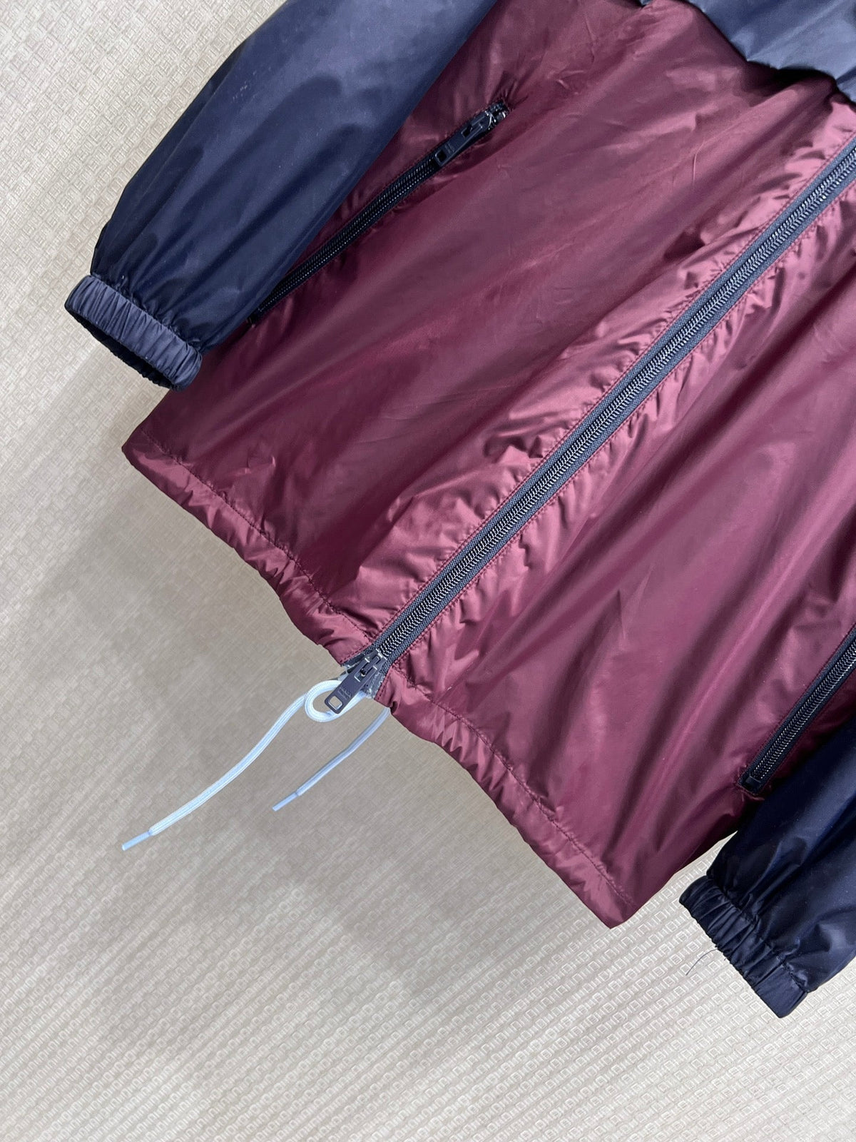 Prada 26s Blouson Jacket Blue Garnet Re-Nylon 370166