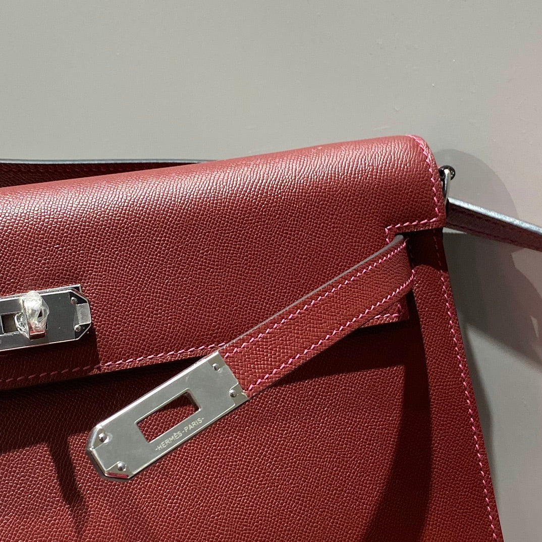 HM Kelly Elan 27cm Red Leather Shw