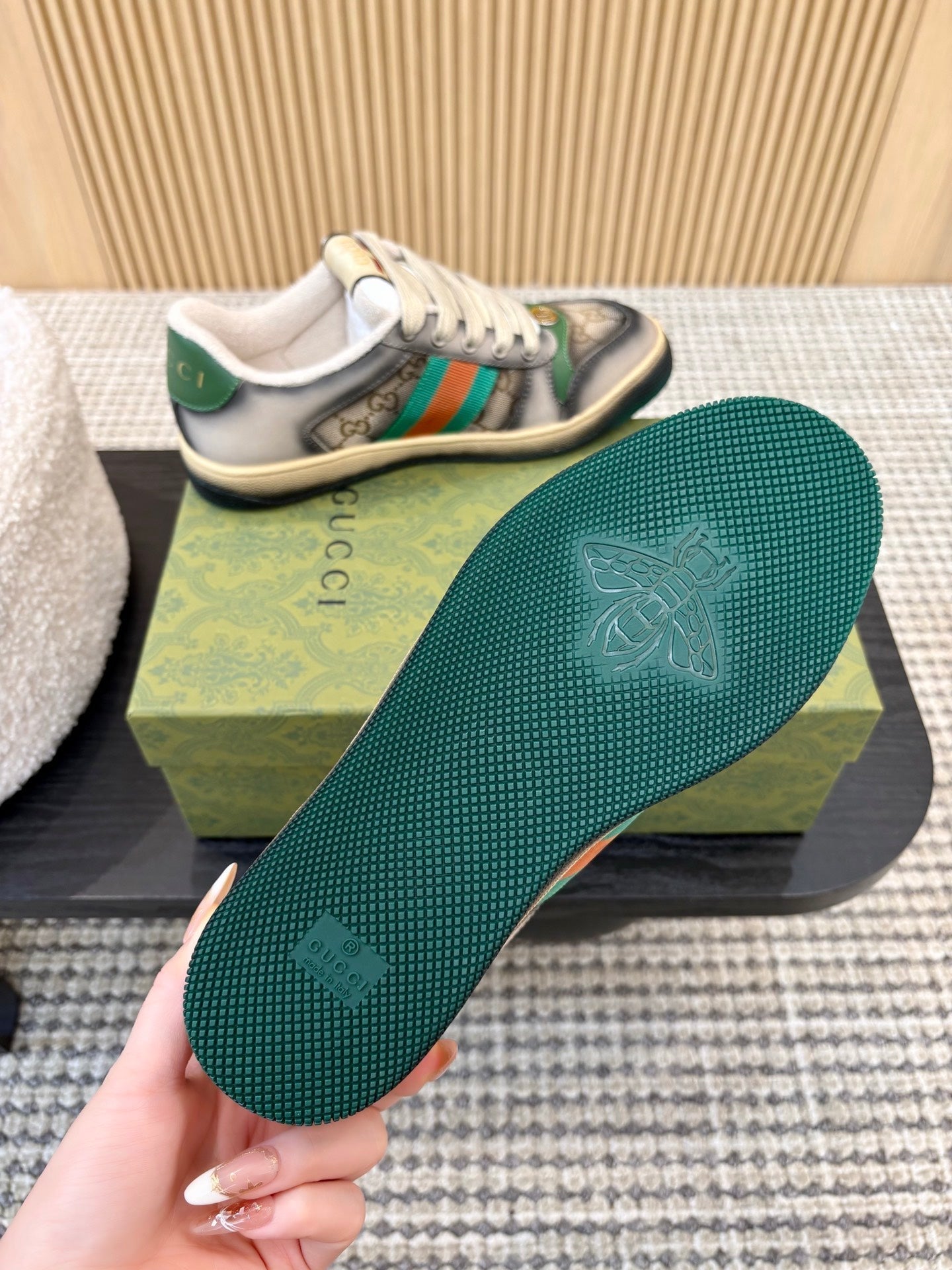Gucci 26s Sneakers In Grey Gradient Canvas