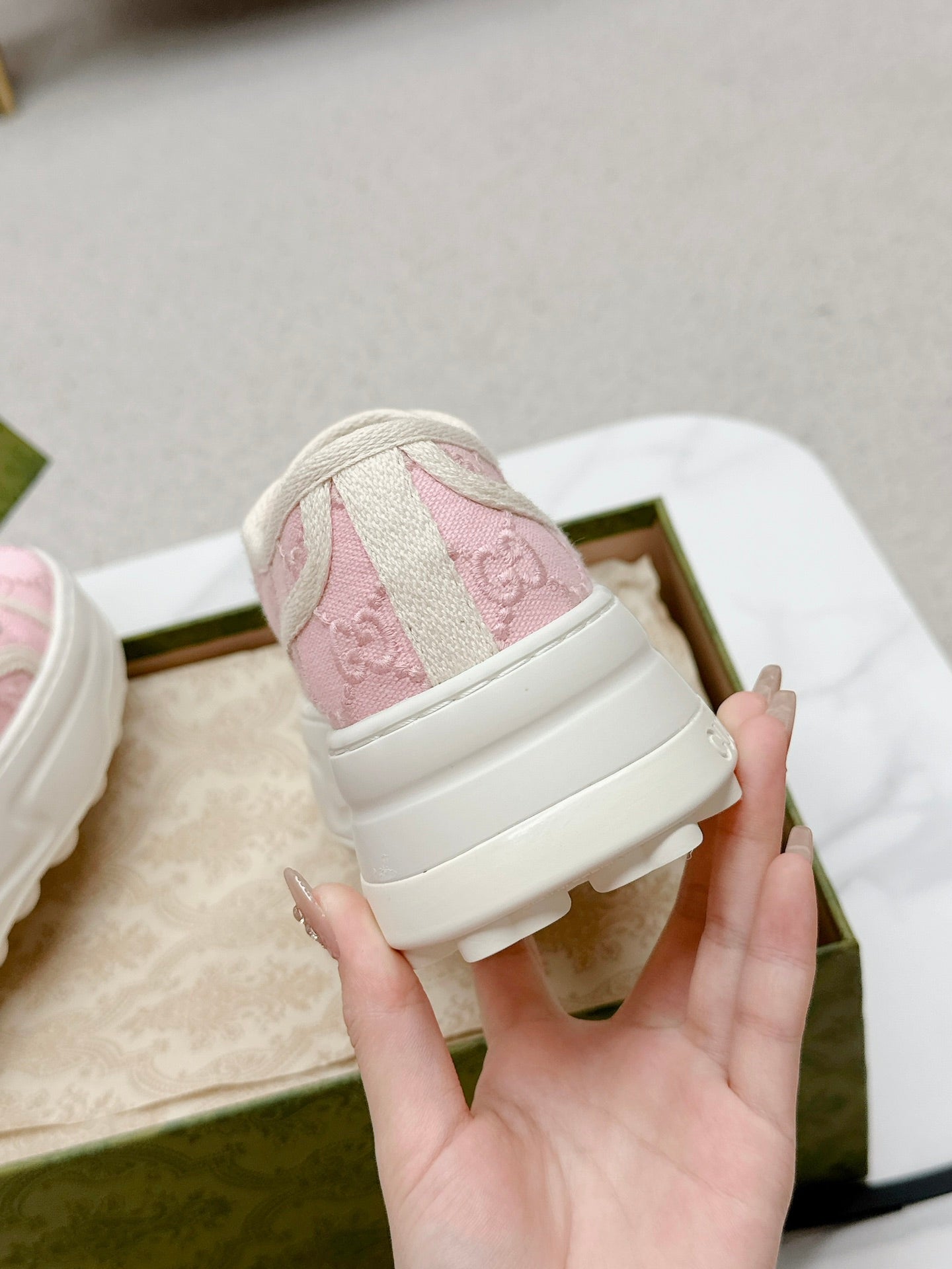 GG Tennis 1977 Sneakers Light Pink Canvas 457416
