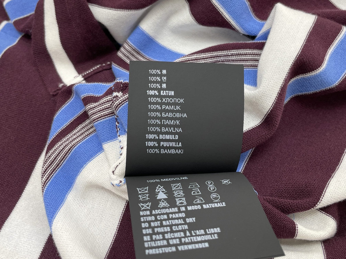 Prada Striped Crew-Neck Sweater Cotton