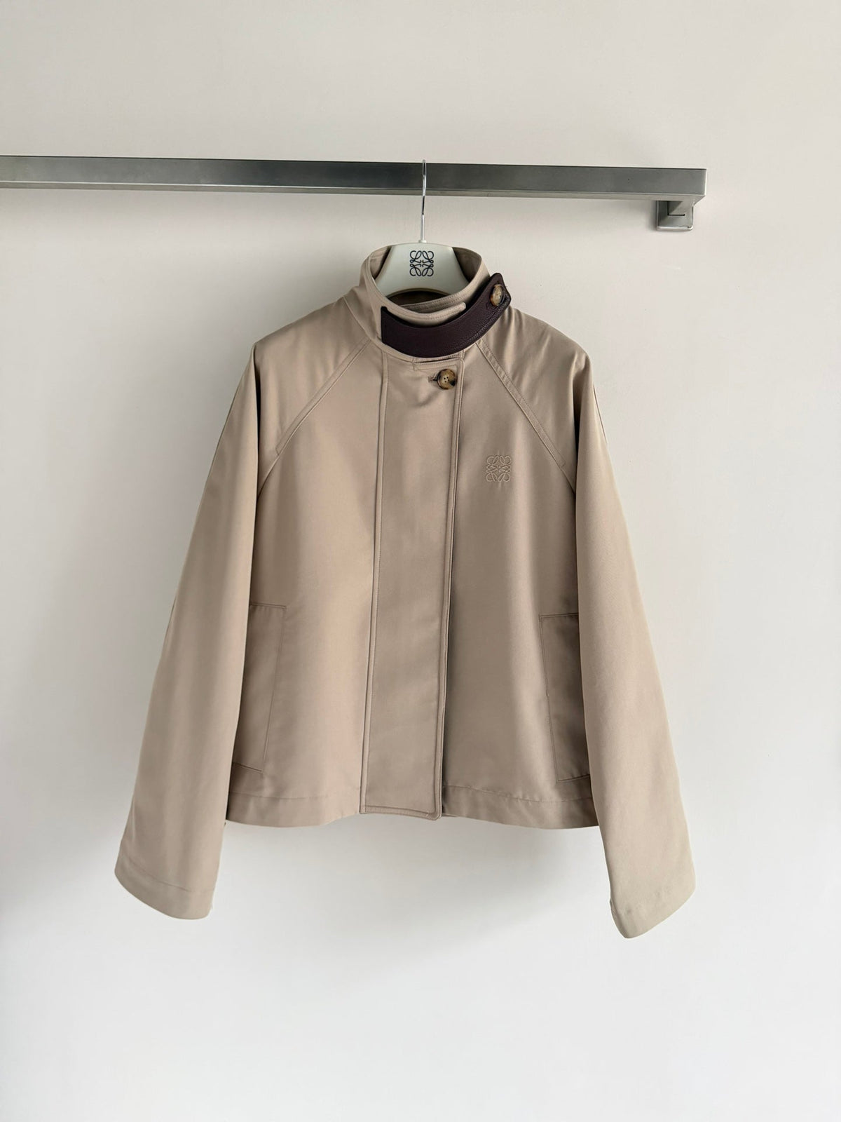Loewe Trench Coat Light Khahi Cotton 352924