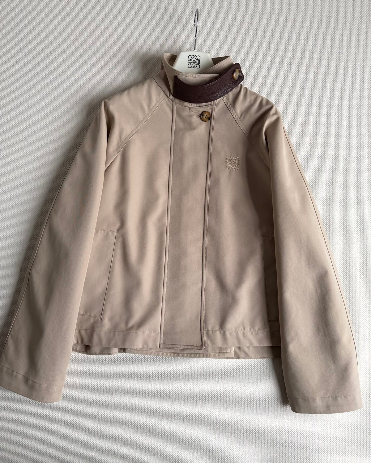 Loewe Trench Coat Light Khahi Cotton 352924