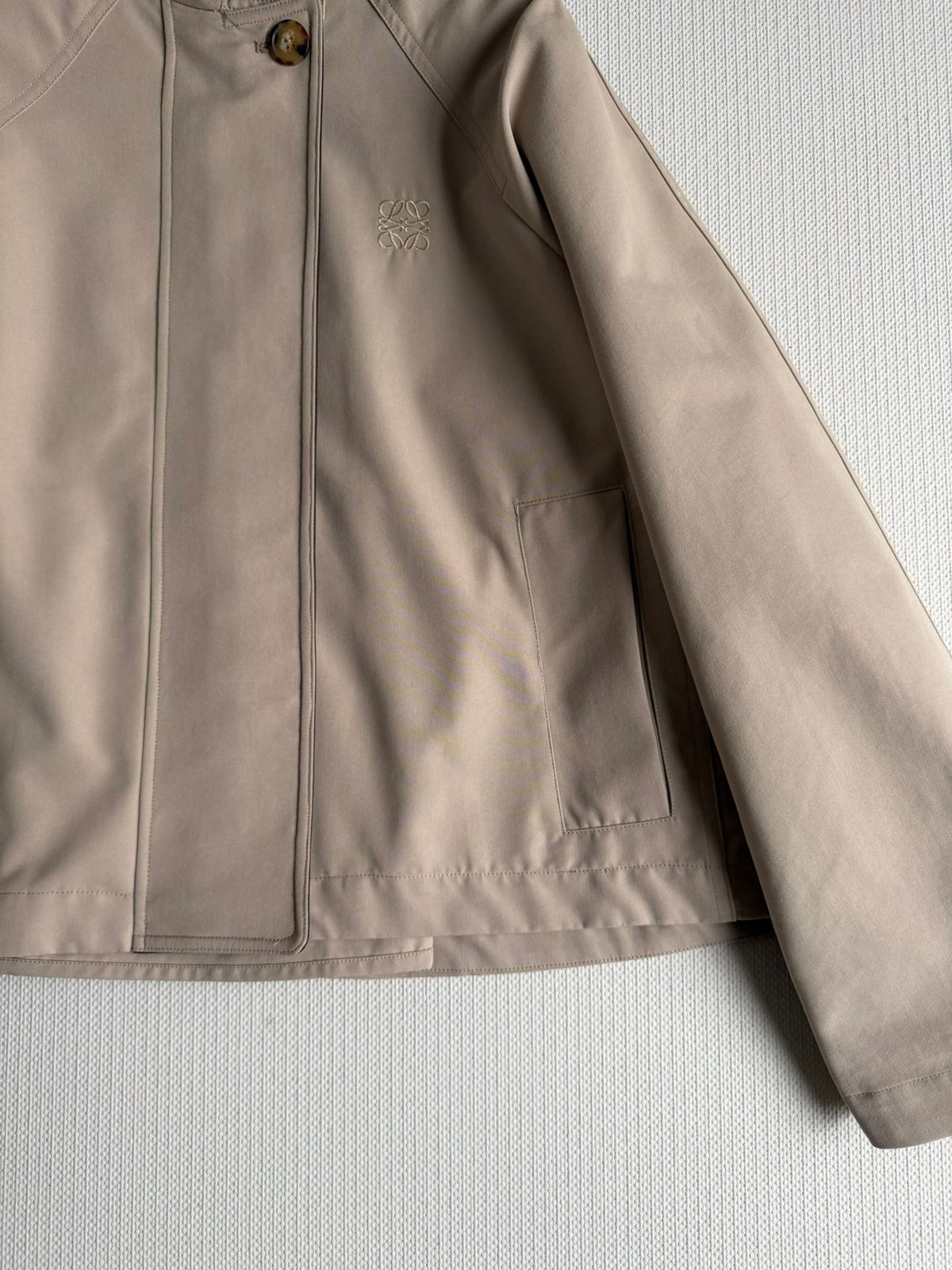 Loewe Trench Coat Light Khahi Cotton 352924