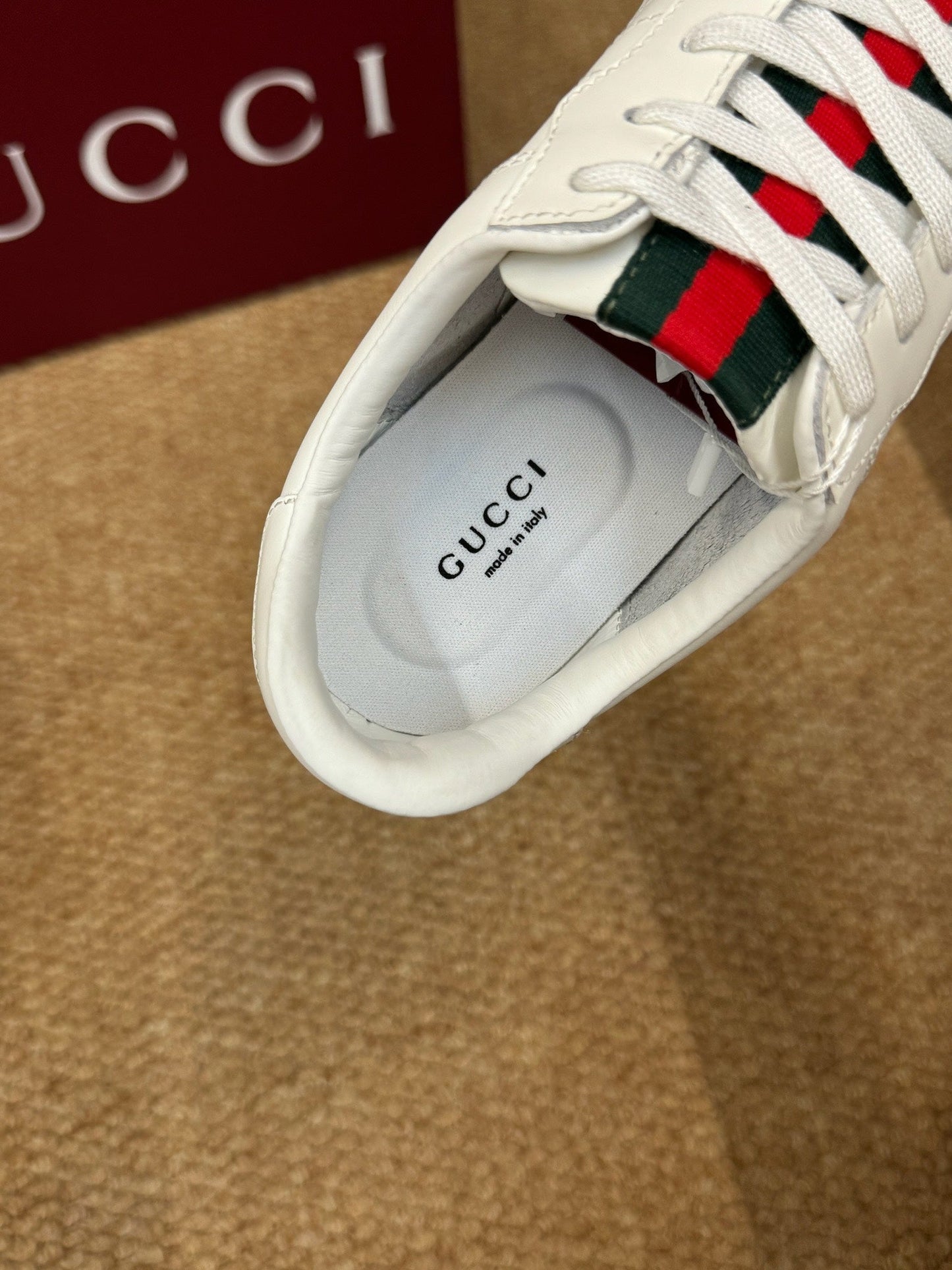 GG 26s Shift Sneakers White Leather 691471