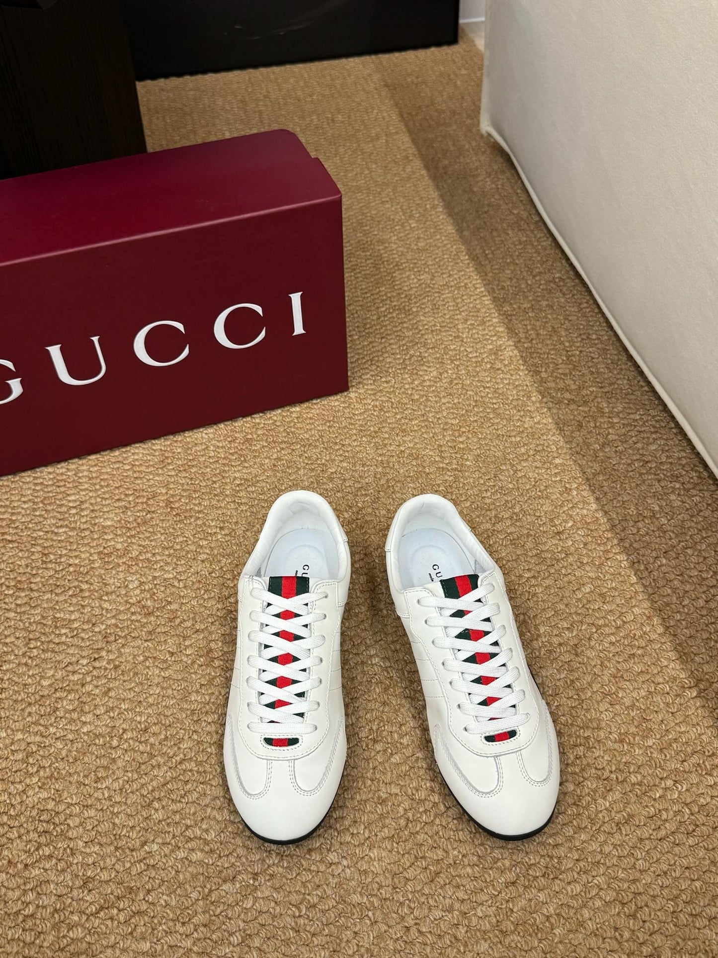 GG 26s Shift Sneakers White Leather 691471