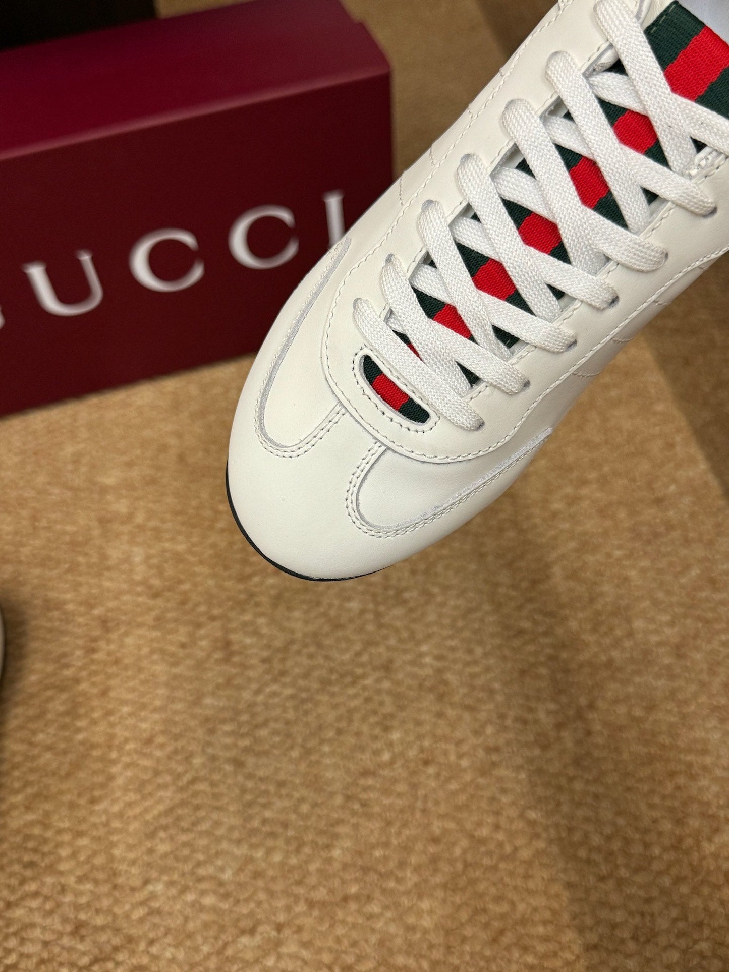 GG 26s Shift Sneakers White Leather 691471