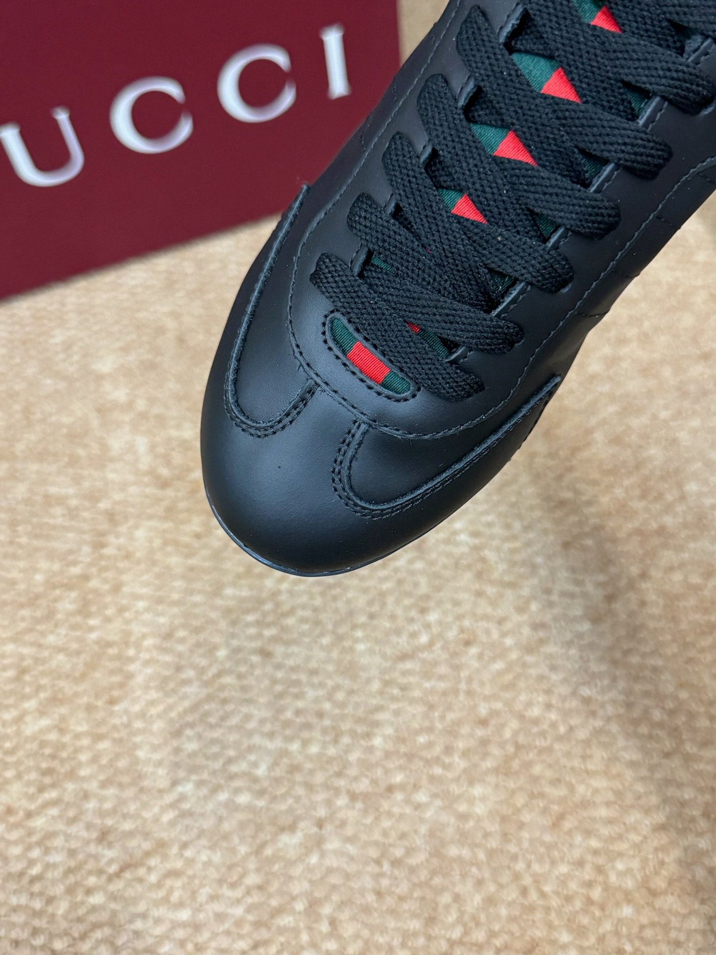 GG 26s Shift Sneakers Black Leather 691472