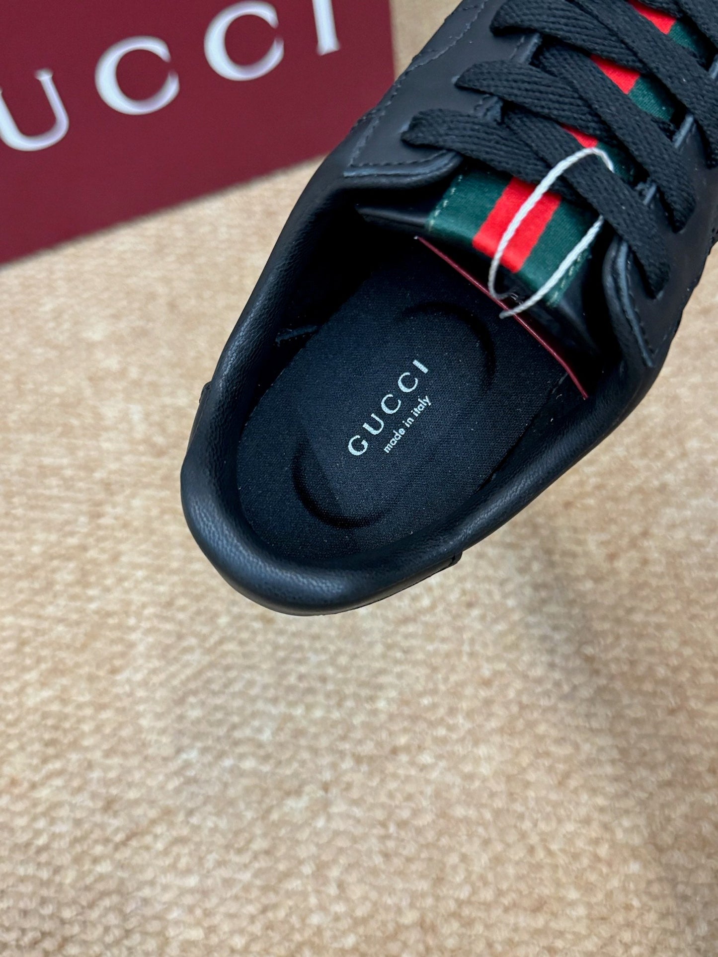 GG 26s Shift Sneakers Black Leather 691472