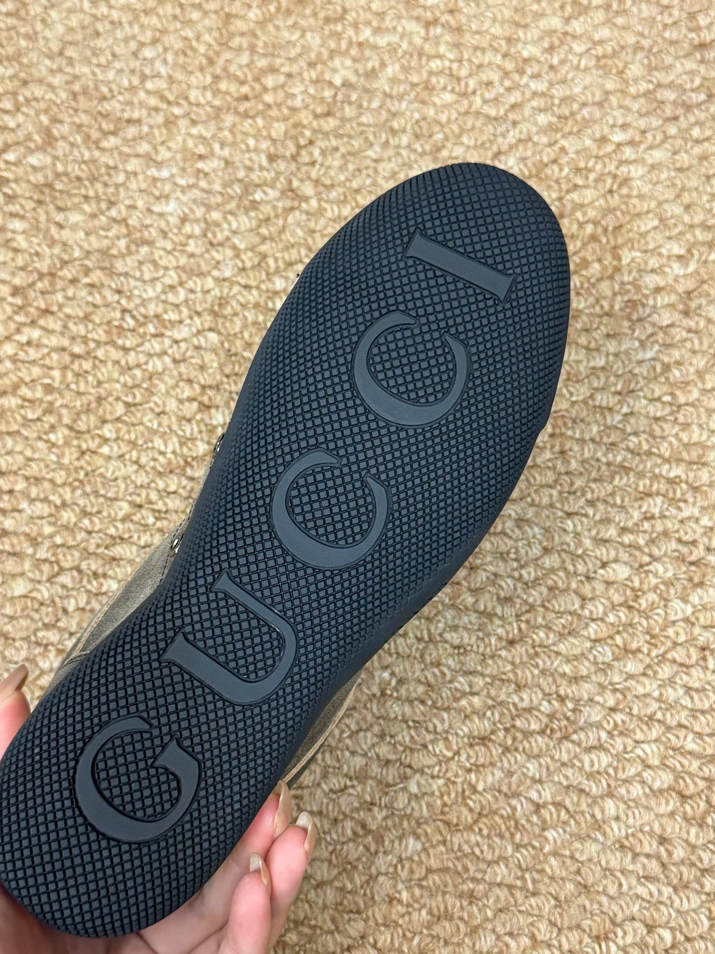 GG 26s Shift Sneakers Black Suede Canvas 691473