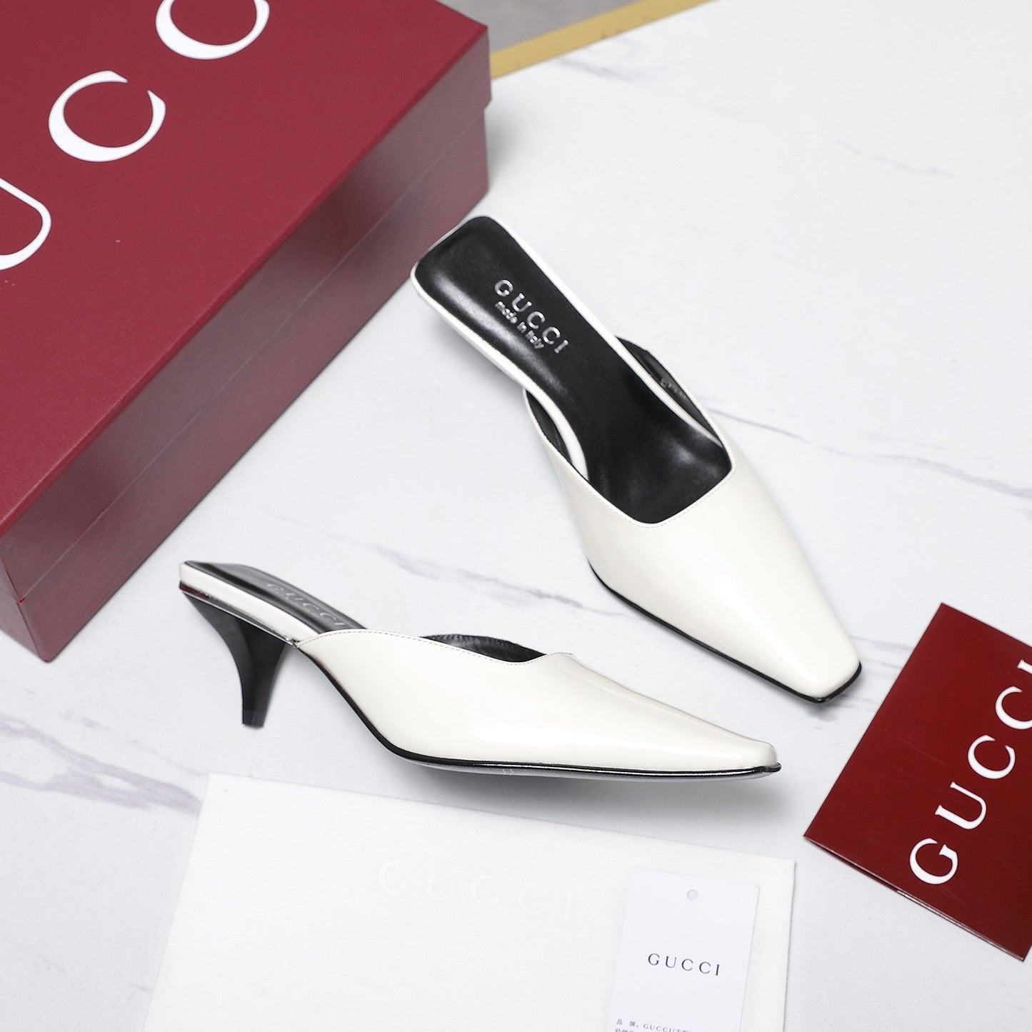 GG Cruise 2026 Mule 60mm White Sheepskin 601084
