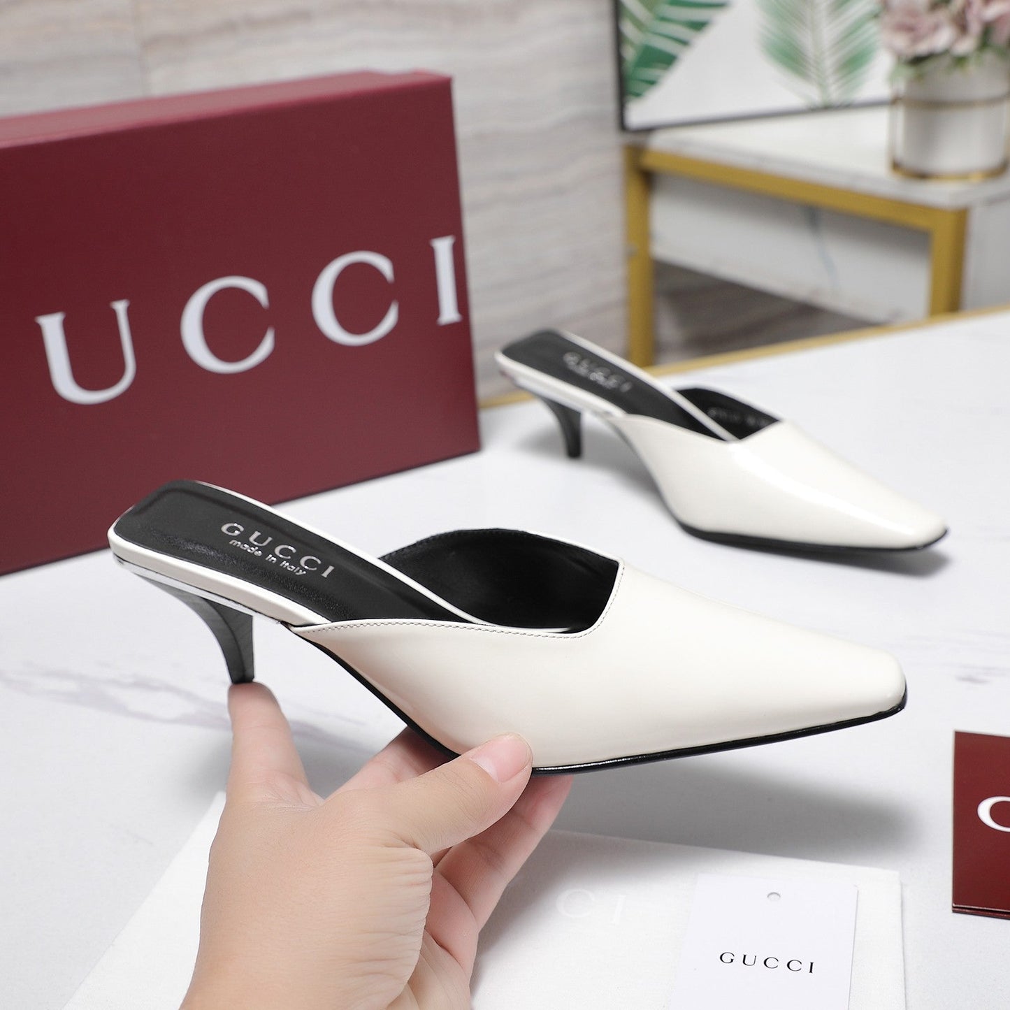 GG Cruise 2026 Mule 60mm White Sheepskin 601084