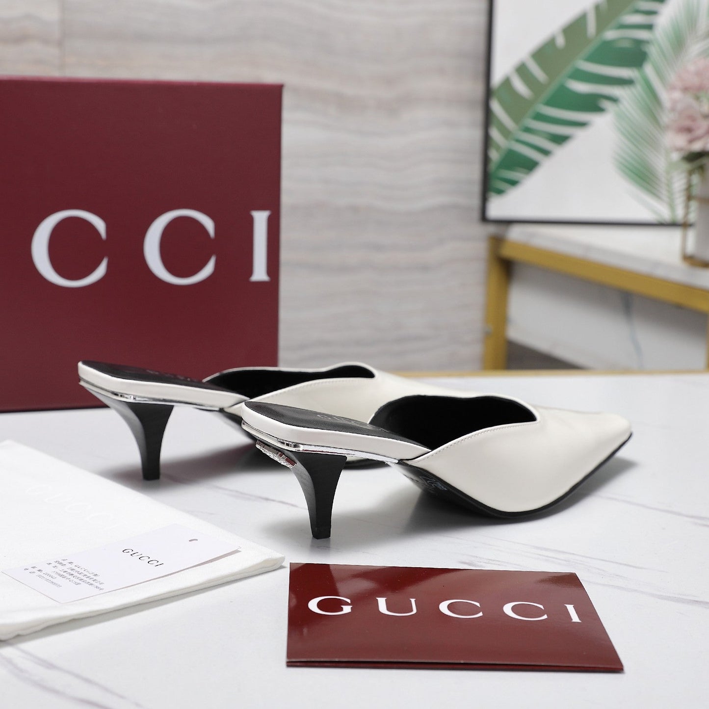 GG Cruise 2026 Mule 60mm White Sheepskin 601084