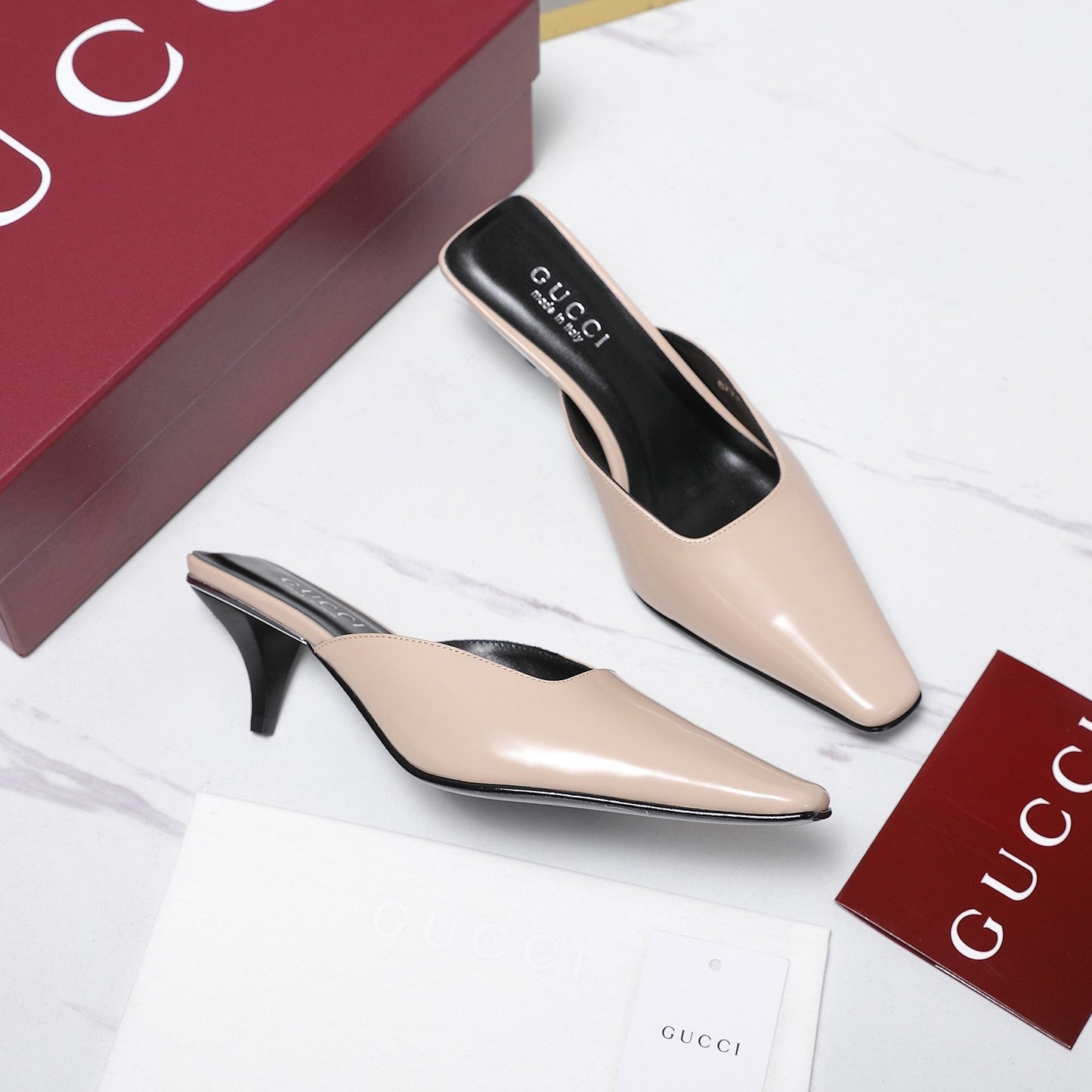 GG Cruise 2026 Mule 60mm Light Beige Sheepskin 601085