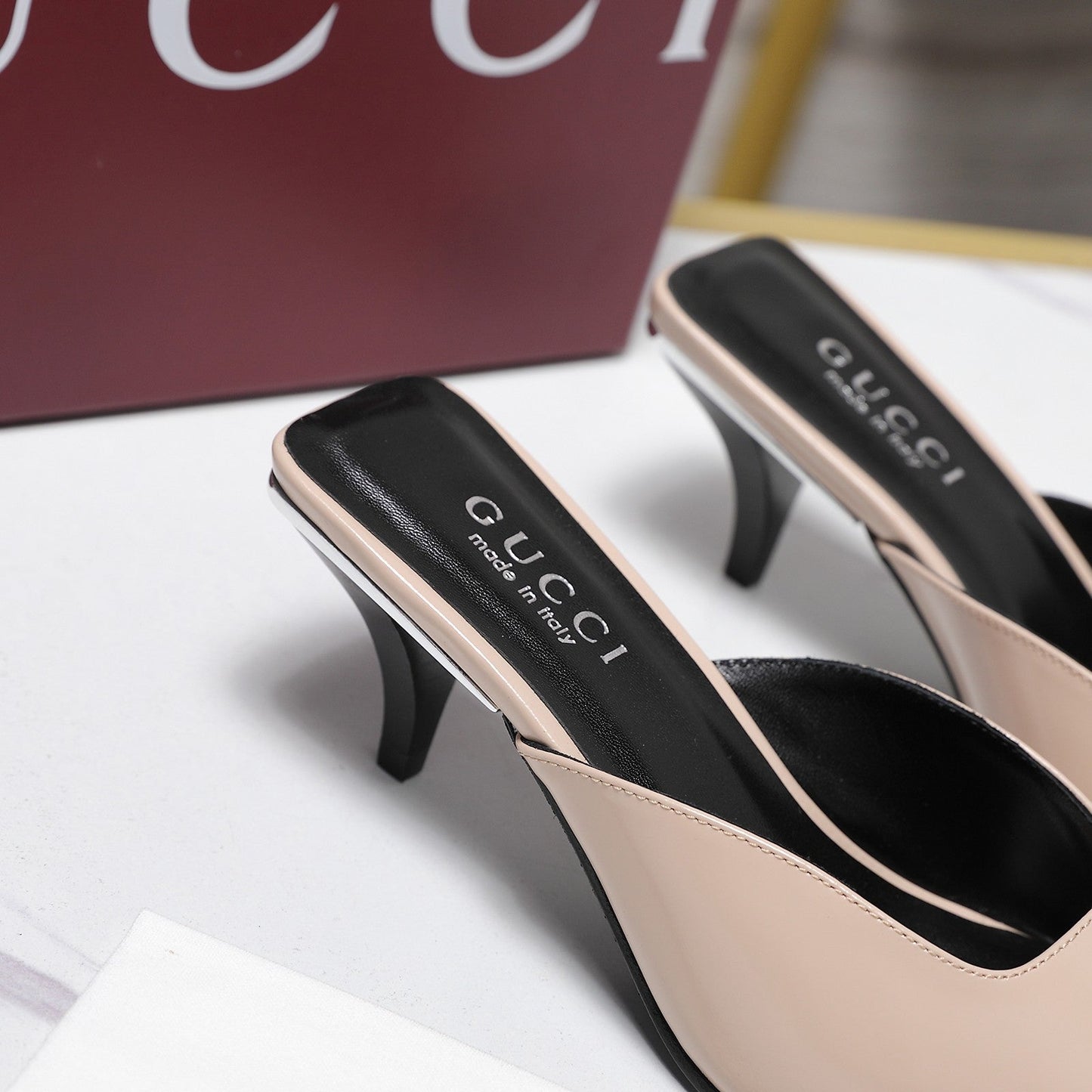 GG Cruise 2026 Mule 60mm Light Beige Sheepskin 601085
