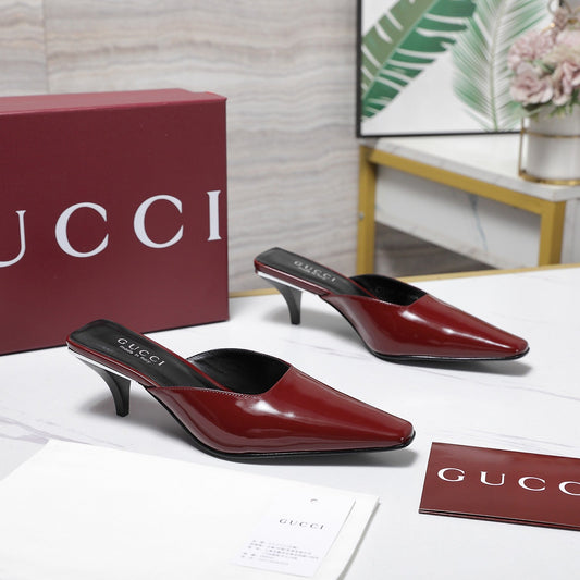 GG Cruise 2026 Mule 60mm Burgundy Sheepskin 601086