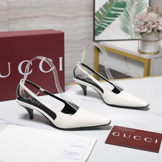 GG Cruise 2026 Slingback 55mm White Sheepskin 601089