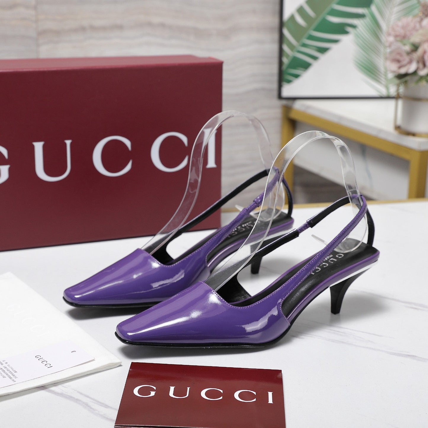 GG Cruise 2026 Slingback 55mm Purple Sheepskin 601091