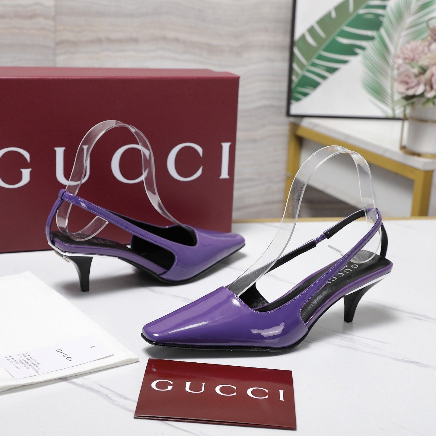 GG Cruise 2026 Slingback 55mm Purple Sheepskin 601091