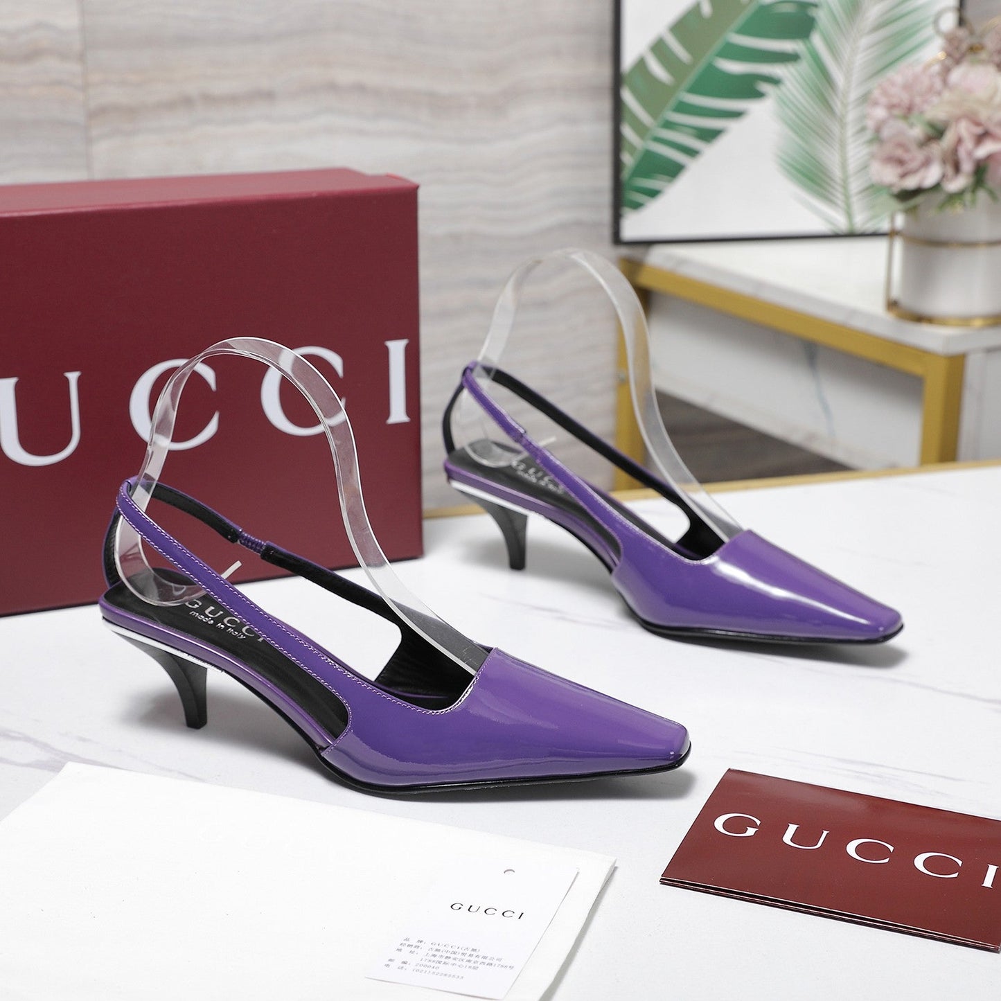 GG Cruise 2026 Slingback 55mm Purple Sheepskin 601091