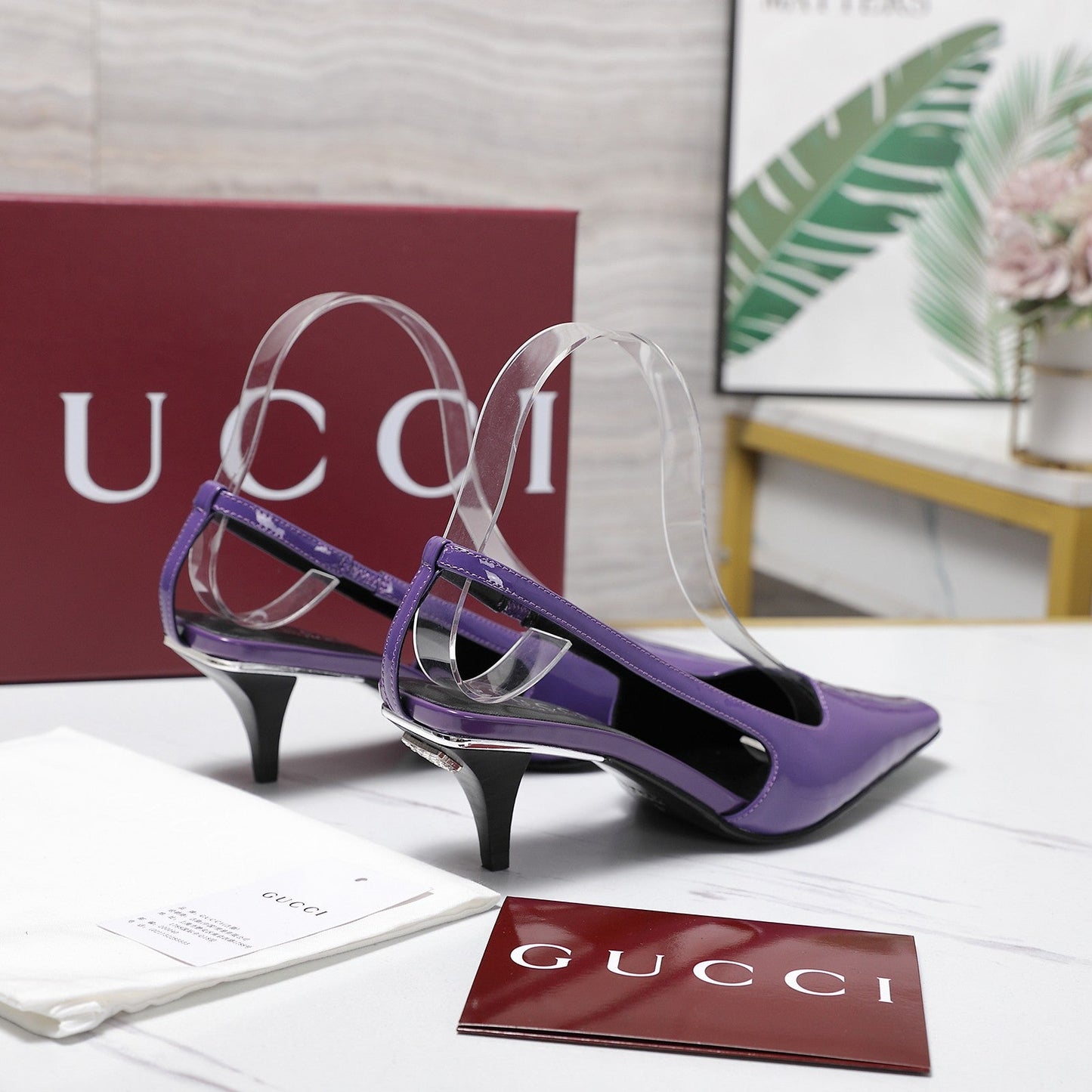 GG Cruise 2026 Slingback 55mm Purple Sheepskin 601091