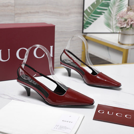 GG Cruise 2026 Slingback 55mm Burgundy Sheepskin 601092