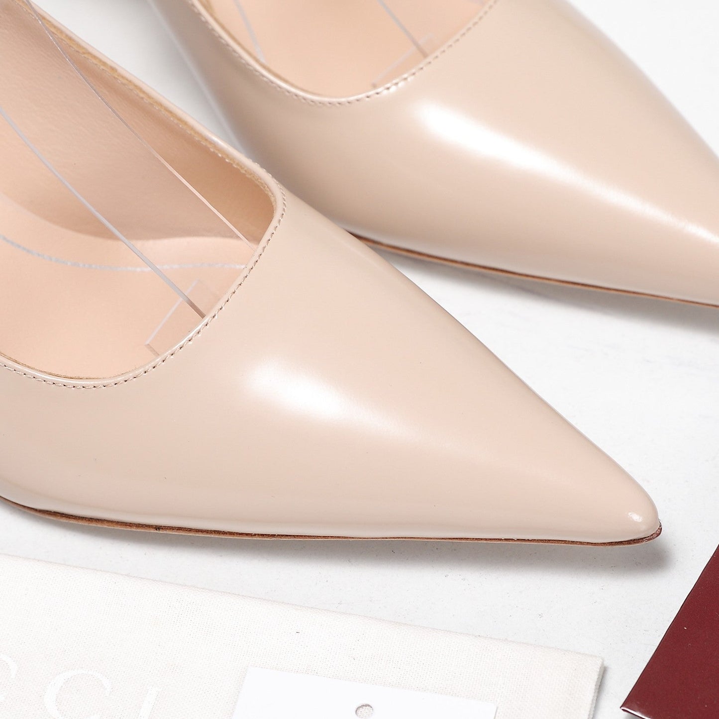 GG Castello Slingback 7.5cm Light Pink Sheepskin 864301
