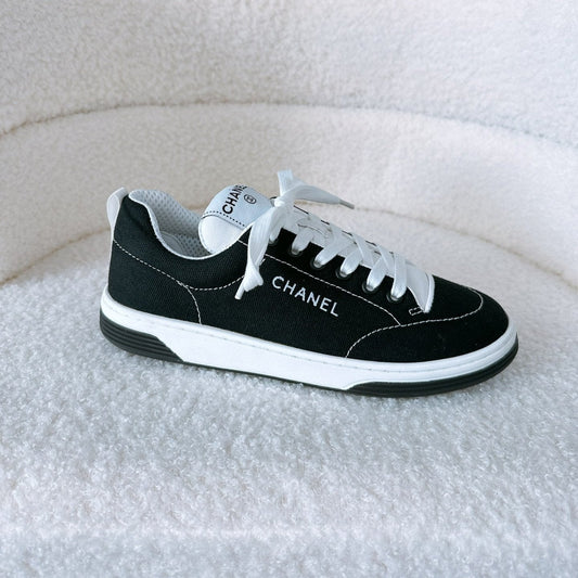 CC Sneaker In Black Canvas Fabric 144507