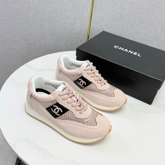 CC 26s Trainer Sneakers Light Pink Mesh Suede 865803