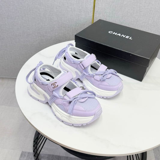 CC 26s Casual Sneakers Purple Leather Mesh 865833