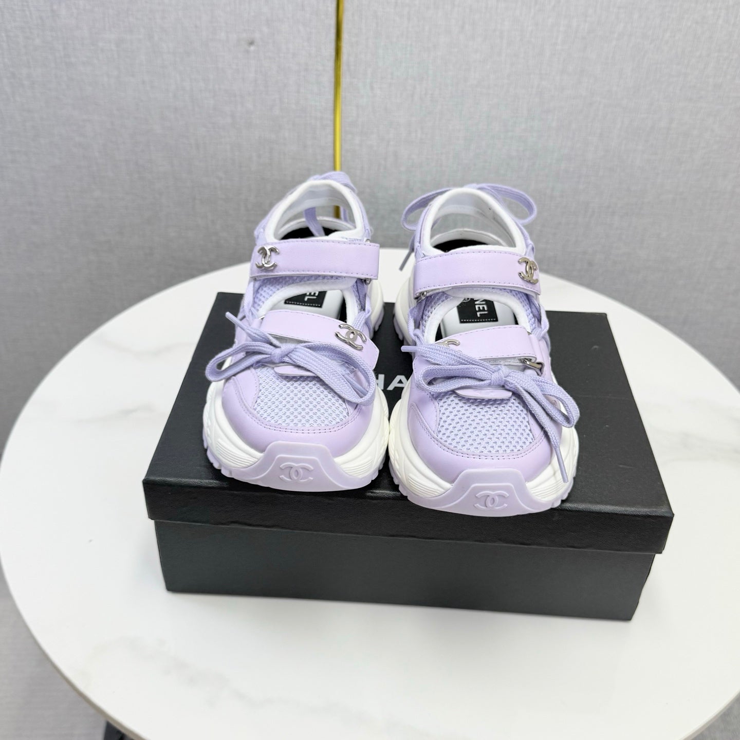 CC 26s Casual Sneakers Purple Leather Mesh 865833