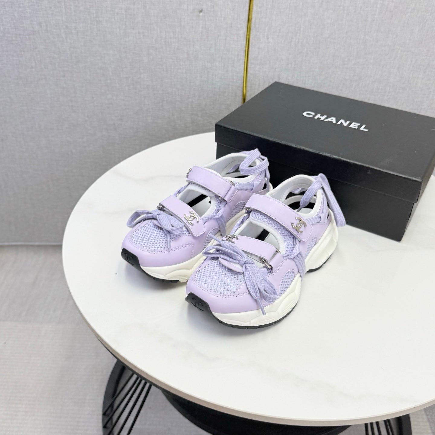 CC 26s Casual Sneakers Purple Leather Mesh 865834