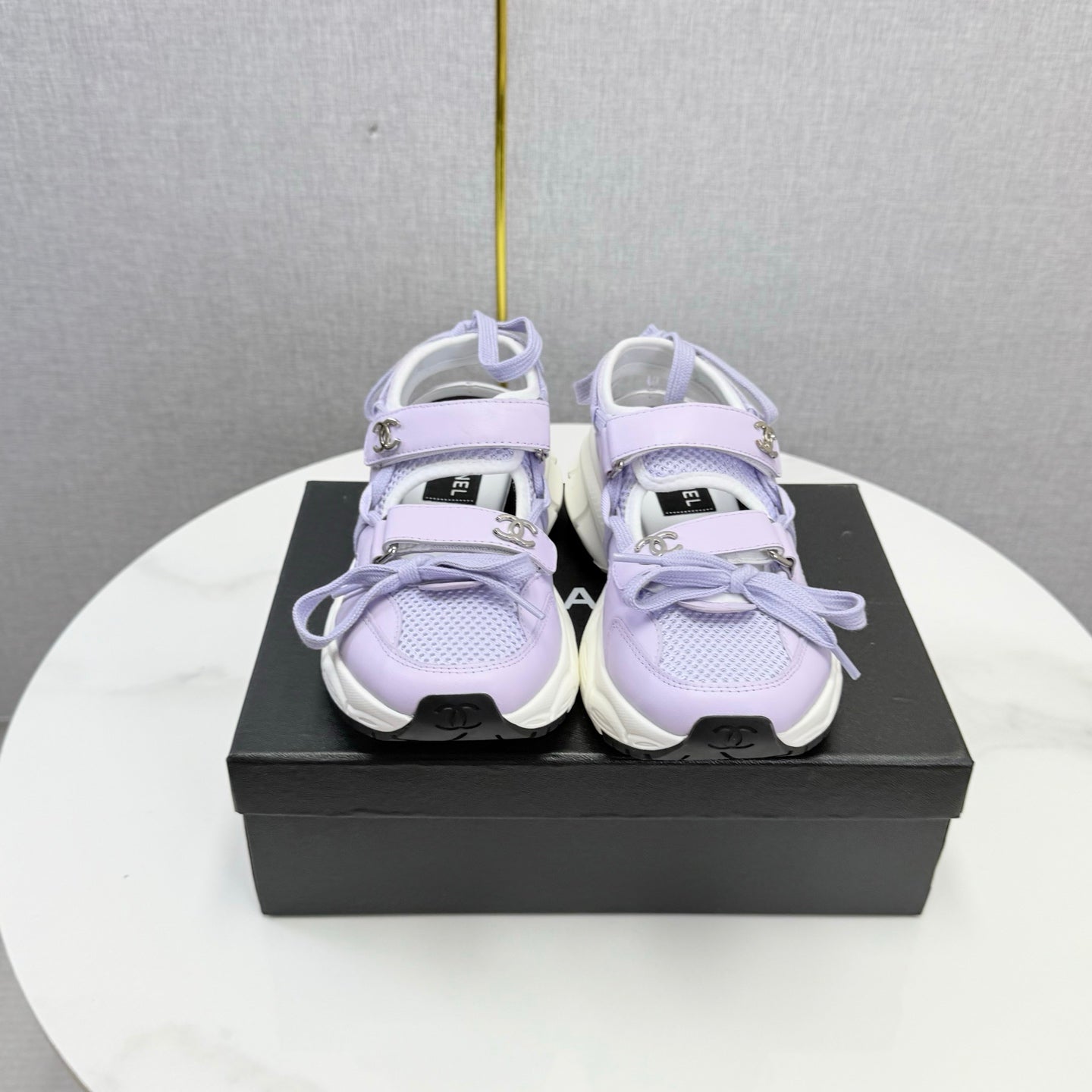 CC 26s Casual Sneakers Purple Leather Mesh 865834