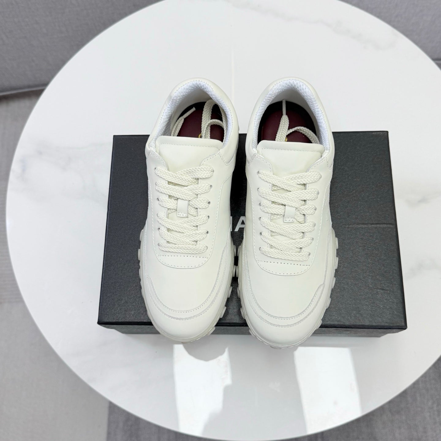 CC 26s Casual Sneakers White Calfskin 972886