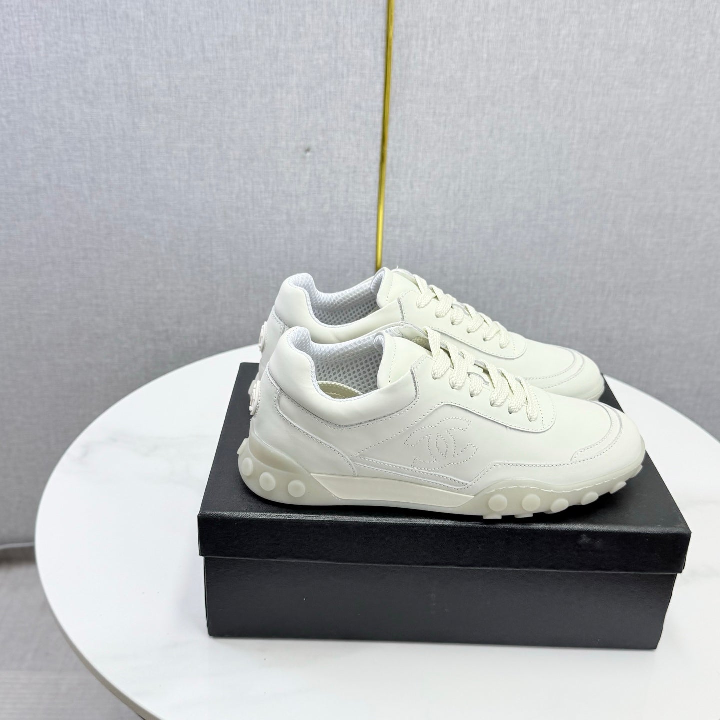 CC 26s Casual Sneakers White Calfskin 972886