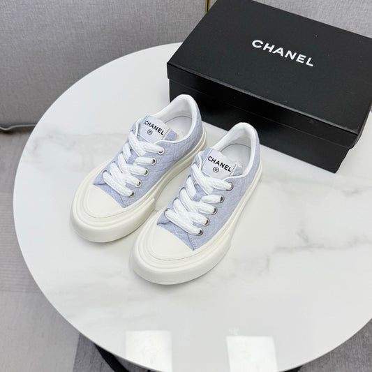CC 26s Platform Sole Sneakers Pastel Purple Canvas 972895