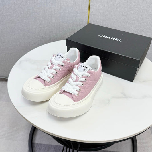 CC 26s Platform Sole Sneakers Muted Pink Canvas 972897