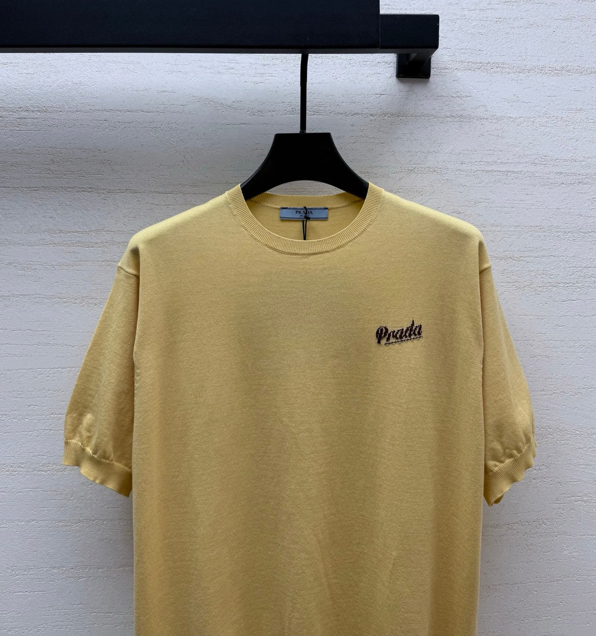 Prada 26s Light Yellow Silk Nylon 398040
