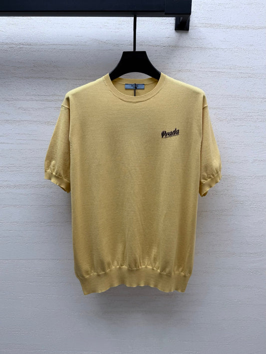 Prada 26s Light Yellow Silk Nylon 398040